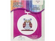 Janlynn 998 5038 Owl Mini Counted Cross Stitch Kit 2 1 2 18 Count