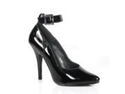 Pleaser SED431_B 11 Ankle Strap Pump Shoe Black Size 11