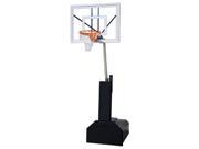 First Team Thunder Ultra Steel Glass Portable Basketball System Brick Red
