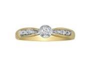 SuperJeweler H060821 z5.5 Mini Diamond Engagement Ring In 10K Yellow Gold Size 5.5