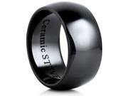 Doma Jewellery SSCER03413.5 Ceramic Ring 10 mm. Wide Size 13.5