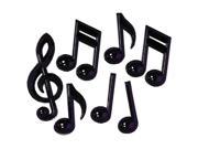 Costumes For All Occasions Qa52 Music Notes Plastic Pack Of 7