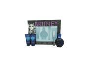 Britney Spears W GS 3665 Midnight Fantasy Womens Gift Set EDP Spray 3.3oz 4 Piece