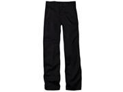 Dickies KP0321BK 20H Boys Black Classic Fit Flex Waist Husky Flat Front Pant