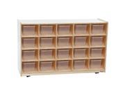 Wood Designs 62002 20 Shelves Island With Brown Trays