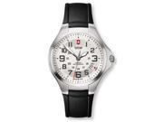 Swiss Army SD 241332 Victorinox Rubber Mens Watch Silver Tone Dial With Black Numerals