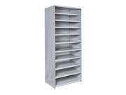 Hallowell 472C 24PL AM MedSafe Antimicrobial Hi Tech Shelving 48 in. W x 24 in. D x 87 in. H 711 Platinum 11 Adjustable Shelves