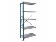 Hallowell AH7510 2410PB Hallowell H Post High Capacity Shelving 36 in. W x 24 in. D x 123 in. H 707 Marine Blue Posts and Side Sway Braces