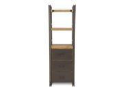 Moes Home Collection WN 1010 20 Brooklyn Bookshelf With Drawers Small Dark Brown