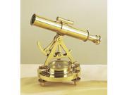 EcWorld Enterprises 88BR10484 Antique Reproduction Nautical Desktop Brass Telescope Compass