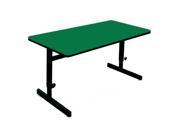 Correll Csa2472 39 High Pressure Top Adjustable Height Computer Station 21 to 29 Inch Green
