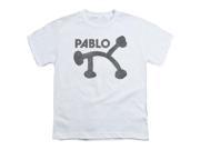 Trevco Concord Music Retro Pablo Short Sleeve Youth 18 1 Tee White Large