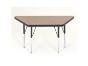 Correll A2448 Trp 15 Trapezoid Activity Table with Standard Legs in Grey Granite