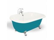 American Bath Factory T070B SN BP Melinda 60 in. Bisque Acrastone Bath Tub Small