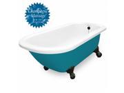 American Bath Factory T060A OB R P Champagne Maverick 67 in. Splash Of Color Acrastone Tub Drain No Faucet Holes Small