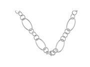 Doma Jewellery SSNP008B 30 Sterling Silver Necklace 30 in. Length