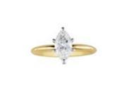 SuperJeweler 1 4MqSol 10YG z8.5 0.25Ct Marquise Cut Diamond Engagement Ring In 10K Yellow Gold Size 8.5