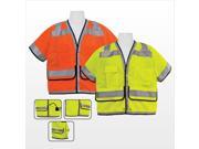3asafety C3401 4XL Heavy Duty Surveyors Vest Lime 4Xl