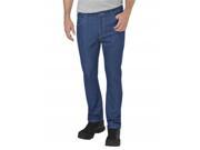 Dickies DP800SNB 44 32 Regular Fit Straight Leg 5 Pocket Jean with Performance Stonewashed Indigo Blue Size 44 32