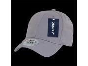 Decky 1016W GRY Fitall Flex Baseball Caps Grey