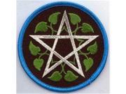 AzureGreen ESLEA Patch Leafy Pentagram 3 in