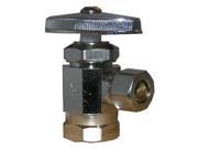 Larsen Supply 06 7203 Angle Stop Valve 0.5 Female Pipe Thread Inlet x 0.38 O.D in.