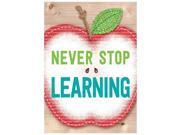 Creative Teaching Press CTP7289 Never Stop Learning Inspire U Poster