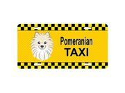 Carolines Treasures BB1331LP Pomeranian Taxi License Plate
