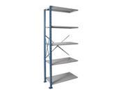 Hallowell AH5510 2407PB Hallowell H Post High Capacity Shelving 36 in. W x 24 in. D x 87 in. H 707 Marine Blue Posts and Side Sway Braces