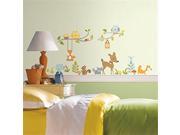 Room Mates RMK2768SCS Woodland Fox And Friends Peel And Stick Wall Decals