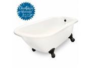 American Bath Factory T060A OB R B Champagne Maverick 67 in. Bisque Acrastone Tub Drain No Faucet Holes Small