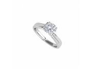 Fine Jewelry Vault UBNR50859EW14D Conflict Free Diamond Engagement Ring in 14K White Gold