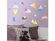Room Mates RMK2857SCS Watercolor Triangle Peel And Stick Wall Decals