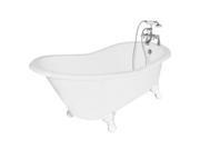 American Bath Factory T130B WH Wintess Bathtub Faucet White