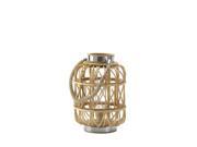 Eastwind Gifts 10016940 Small Woven Rattan Candle Lantern