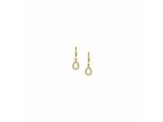 Fine Jewelry Vault UBNER40685AGVYCZ 0.25 CT TGW CZs Teardrop Earrings in 18K Yellow Gold Vermeil 32 Stones