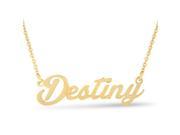 SuperJeweler Destiny Nameplate Necklace In Gold