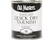 Old Masters 49904 Satin Quick Dry Varnish 1 Quart