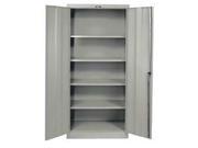 Hallowell 435W18EV PT 400 Series Stationary Ventilated Wardrobe Cabinet 36W in. x 18D in. x 72H in. 729 Parchment Single Tier Double Ventilated Door 1 Wid