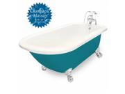 American Bath Factory T050B CH L BP Champagne Trinity 60 in. Bisque Acrastone Air Bath Tub Small