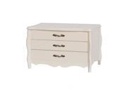 Mele 00420S16 Chadwick Wooden Jewelry Box in Ivory Finish