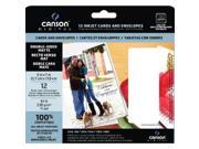 Canson C100516299 Digital Double Sided Matte Inkjet Cards and Envelopes