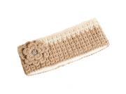 Nirvanna Designs HB11 WHITE A04 Crochet flower headband