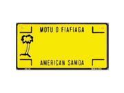 Smart Blonde BP 120 American Samoa State Background Novelty Bicycle License Plate