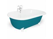 American Bath Factory T080F WH P Celine 70 in. Splash Of Color Acrastone Bath Tub Small