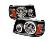 Spec D Tuning 4LH RAN01JM KS CCFL Halo Euro Headlights for 01 to 04 Ford Ranger Black 19 x 19 x 11 in.