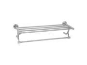 Dynasty Hardware DYN 2099 SN Hotel Train Style Single Bar Towel Rack Satin Nickel