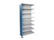 Hallowell H5523 1807PB Hallowell H Post High Capacity Shelving 36 in. W x 18 in. D x 87 in. H 707 Marine Blue Posts and Sides