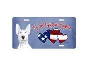 Carolines Treasures SC9928LP Woof If You Love America Bull Terrier License Plate