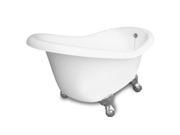 American Bath Factory T010A SN Ascot Bathtub no Faucet Holes White